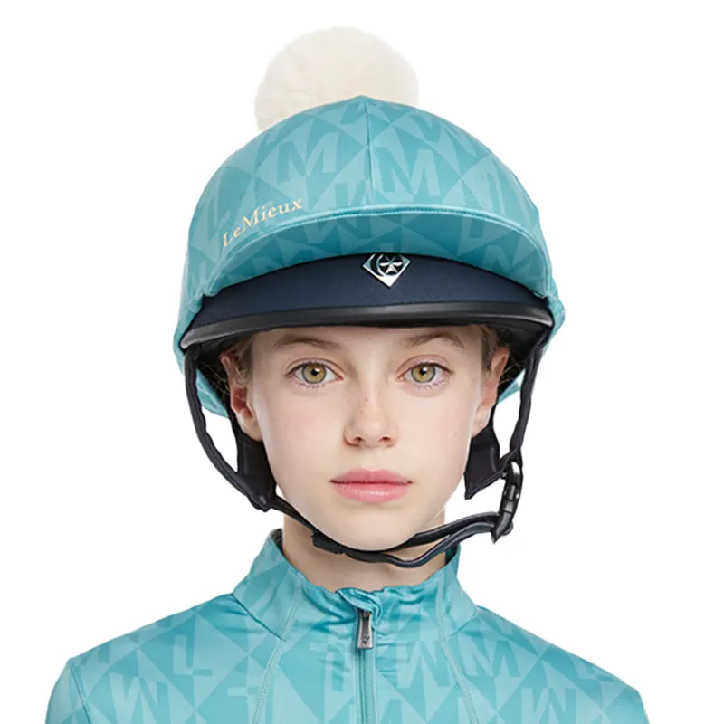 LeMieux Clea Young Rider Hat Silk - Lagoon-3