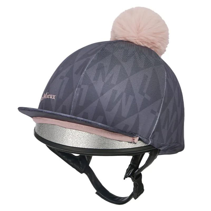 LeMieux Clea Young Rider Hat Silk - Dusk Blue-2