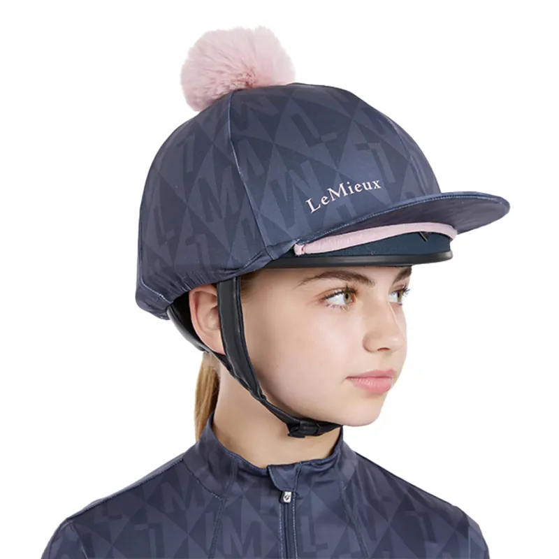 LeMieux Clea Young Rider Hat Silk - Dusk Blue-5