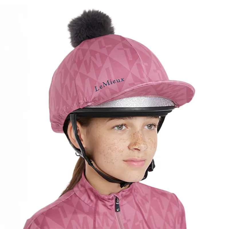 LeMieux Clea Young Rider Hat Silk - Peony-3