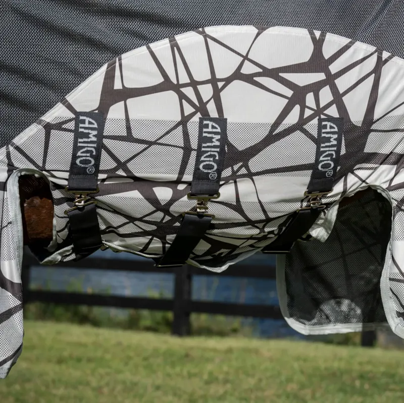 Horseware Amigo 3-In-1 Camofly Plus Detach-A-Neck Waterproof Fly Rug - Grey-4