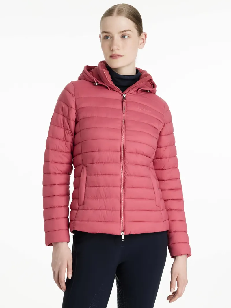 LeMieux Rose Hooded Puffer Jacket - Cranberry-2