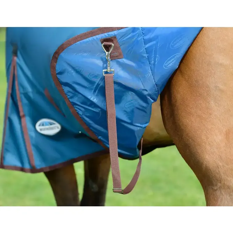 WeatherBeeta ComFiTec Classic 50g Combo Turnout Rug - Dark Blue/Coffee-4