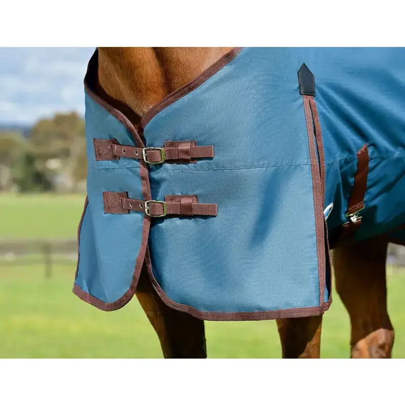 WeatherBeeta ComFiTec Classic 300g Combo Turnout Rug - Dark Blue/Coffee-1