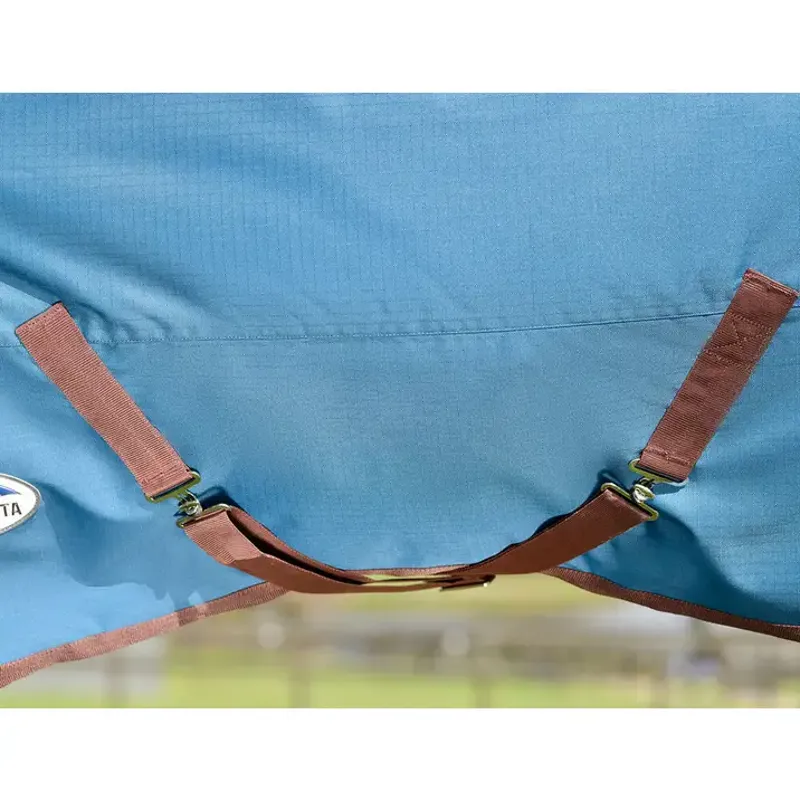 WeatherBeeta ComFiTec Classic 220g Combo Turnout Rug - Dark Blue/Coffee-3