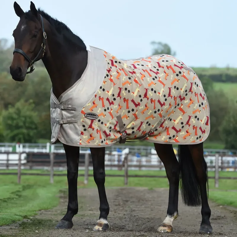 WeatherBeeta Fleece Cooler Standard Neck Rug - Dachshund Print