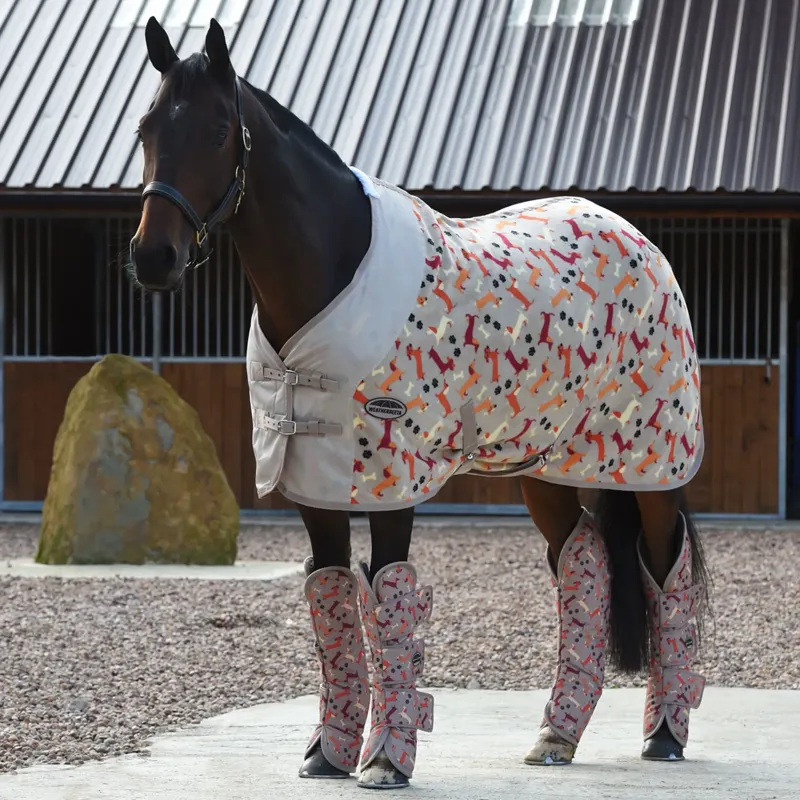 WeatherBeeta Fleece Cooler Standard Neck Rug - Dachshund Print-2