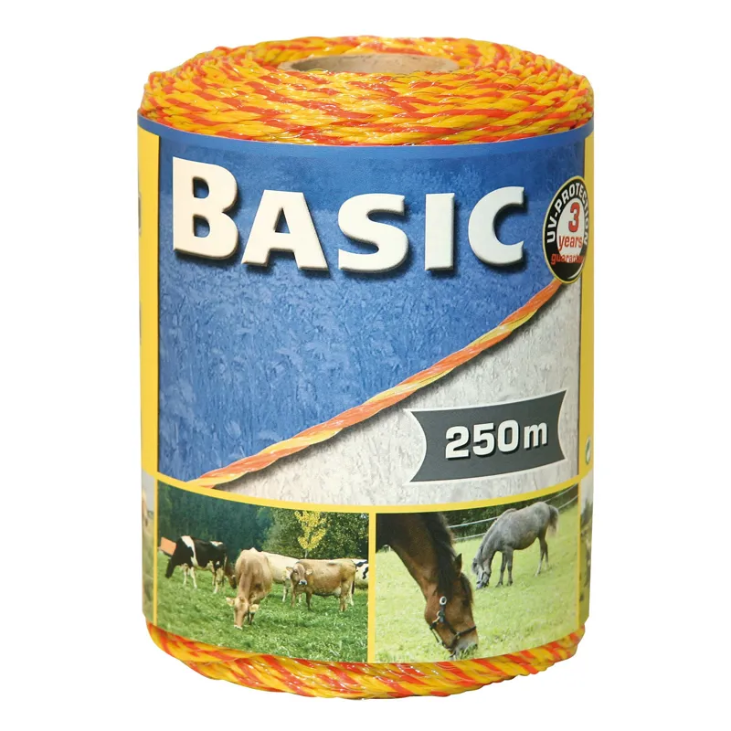 Corral Basic Fencing Polywire Yellow/Orange - 250m