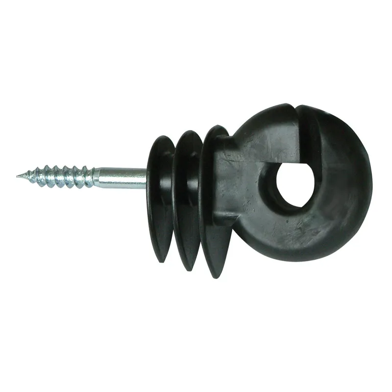 Corral Ring Insulator Big C/W Short Support Black - 25 pack