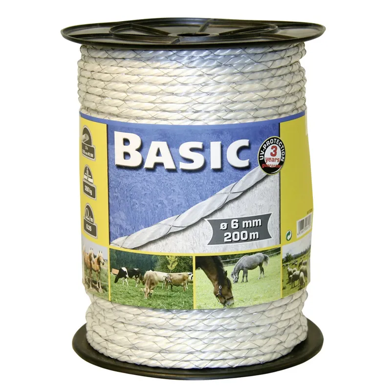 Corral Basic Fencing Rope c/w S/Steel Wires - 200m