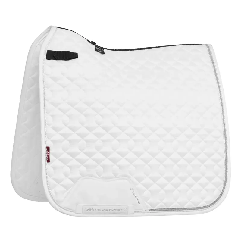 LeMieux Crystal Suede Dressage Square - White