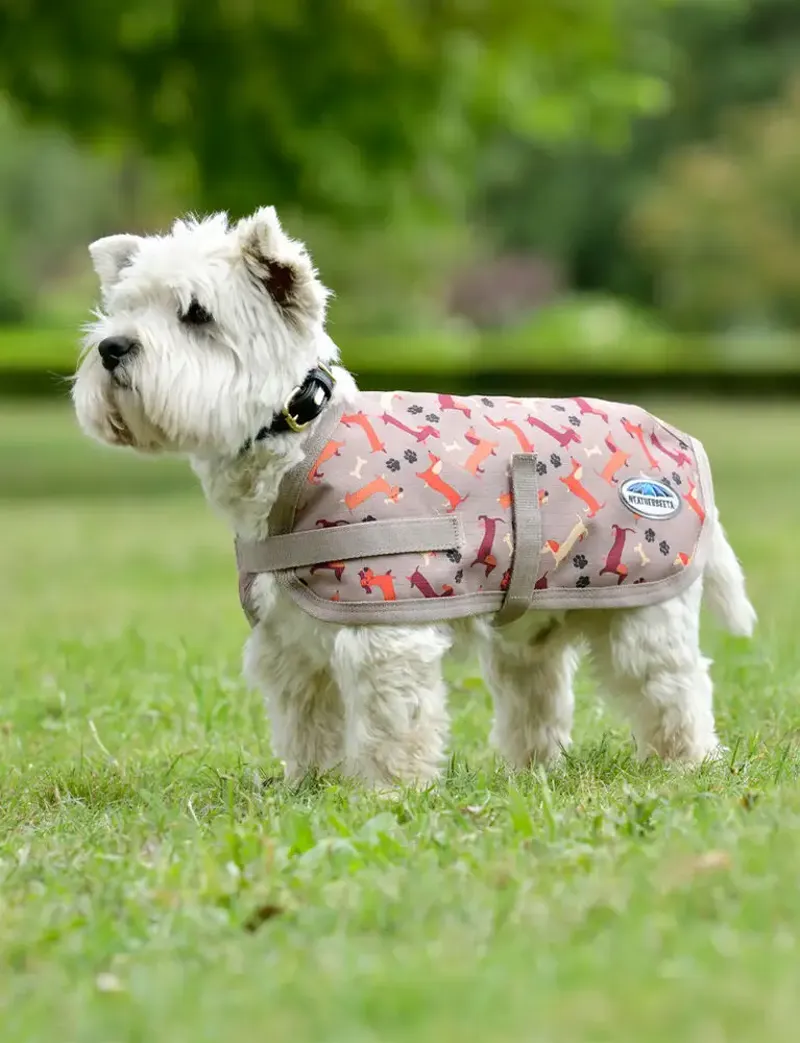 WeatherBeeta ComFiTec Essential Dog Coat - Dachshund Print-1