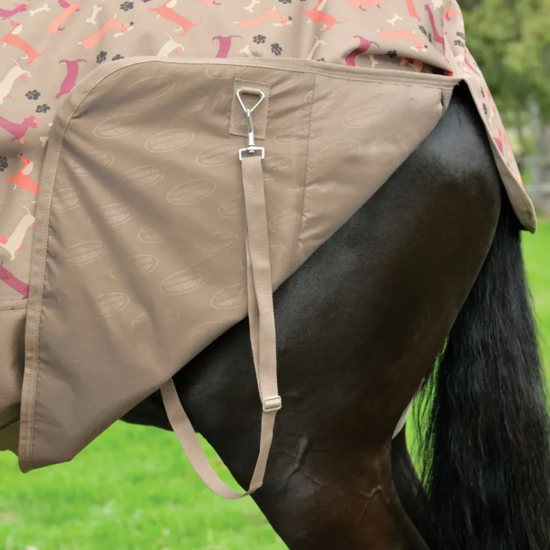 WeatherBeeta ComFiTec Essential 220g Combo Turnout Rug - Dachshund Print-5