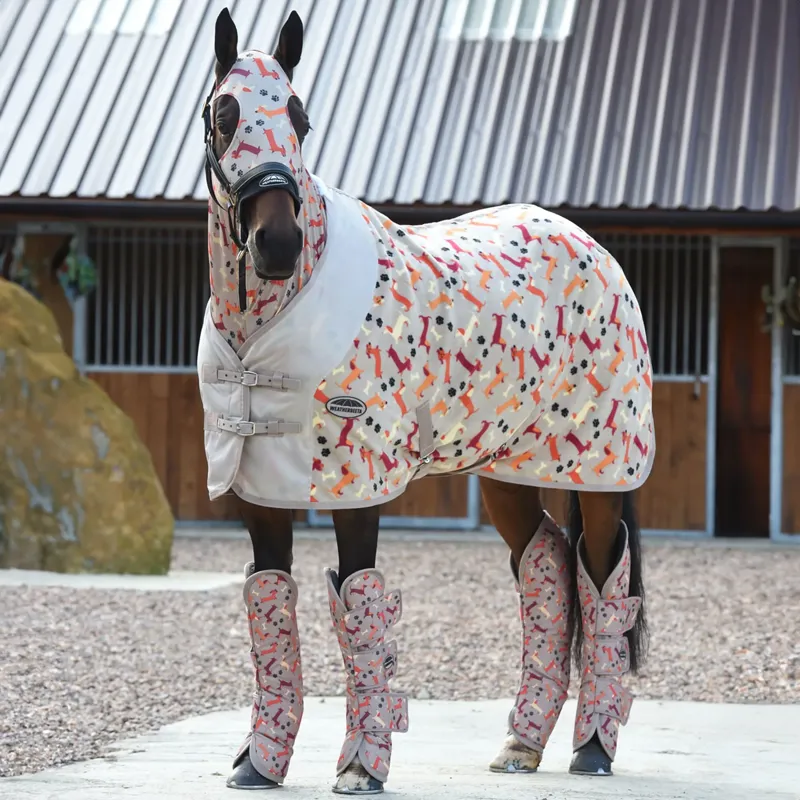 WeatherBeeta 1200D Wide Tab Long Travel Boots - Dachshund Print-1