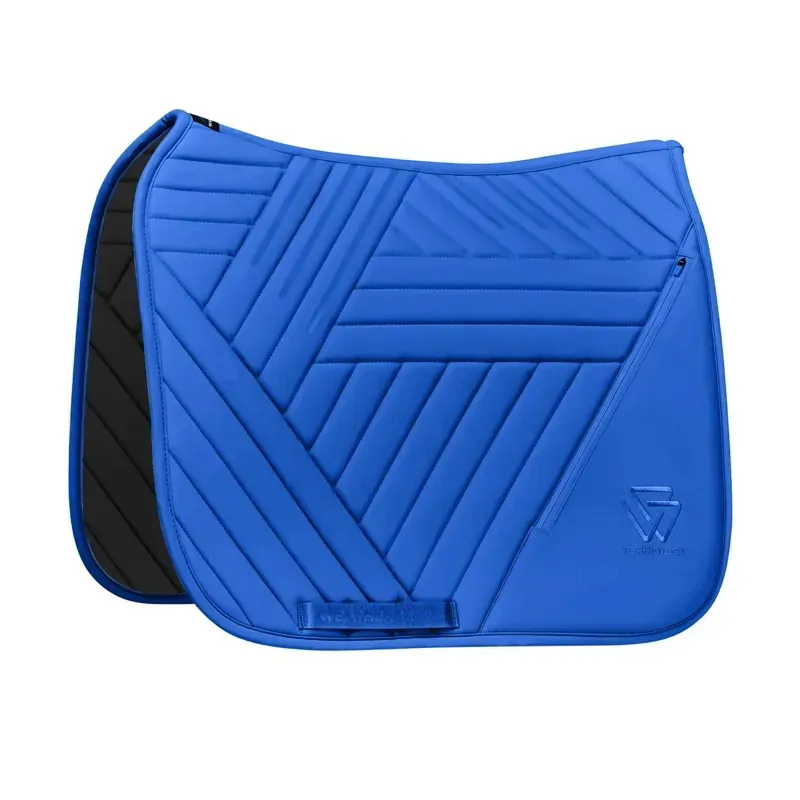 WeatherBeeta Softshell Pro Grip Dressage Saddle Pad - Cobalt-1