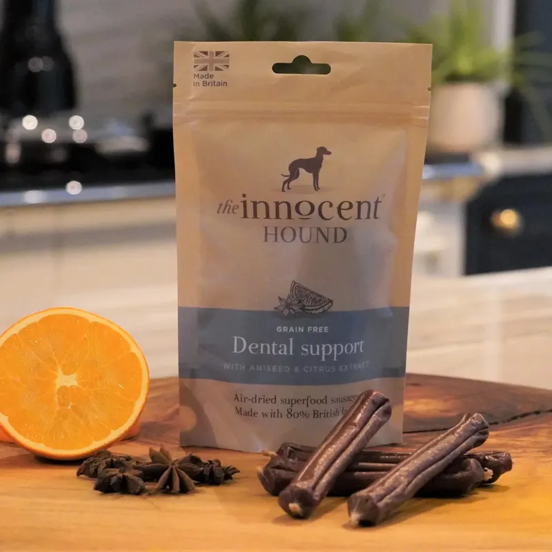 The Innocent Hound Sausage Dental Support Dog Treats - Aniseed/Citrus Extract