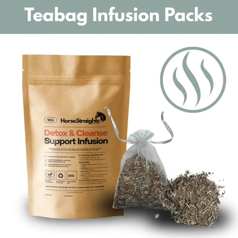 Horse Straights Direct Detox + Cleanse Infusion - Reusable Teabags - 1kg-1