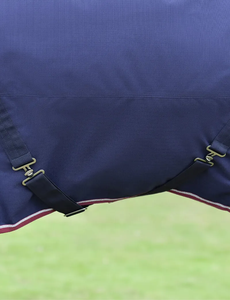 WeatherBeeta ComFiTec Essential 50g Turnout Combo Rug - Navy/Burgundy -5