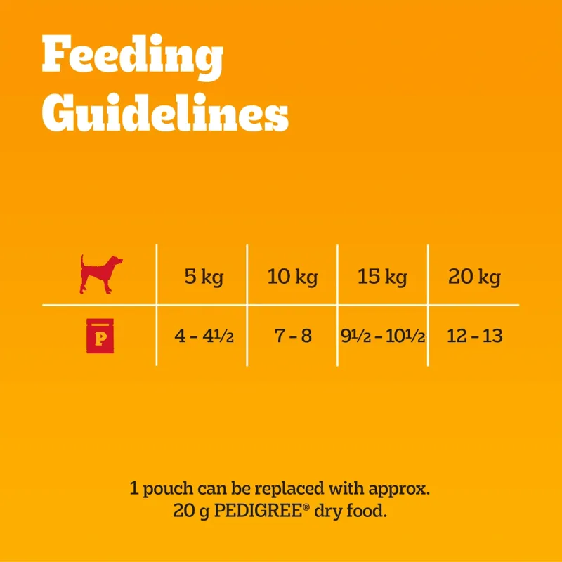 Pedigree Adult Wet Dog Food Mixed in Gravy 40 x 100g Mega Pack Pouch-5