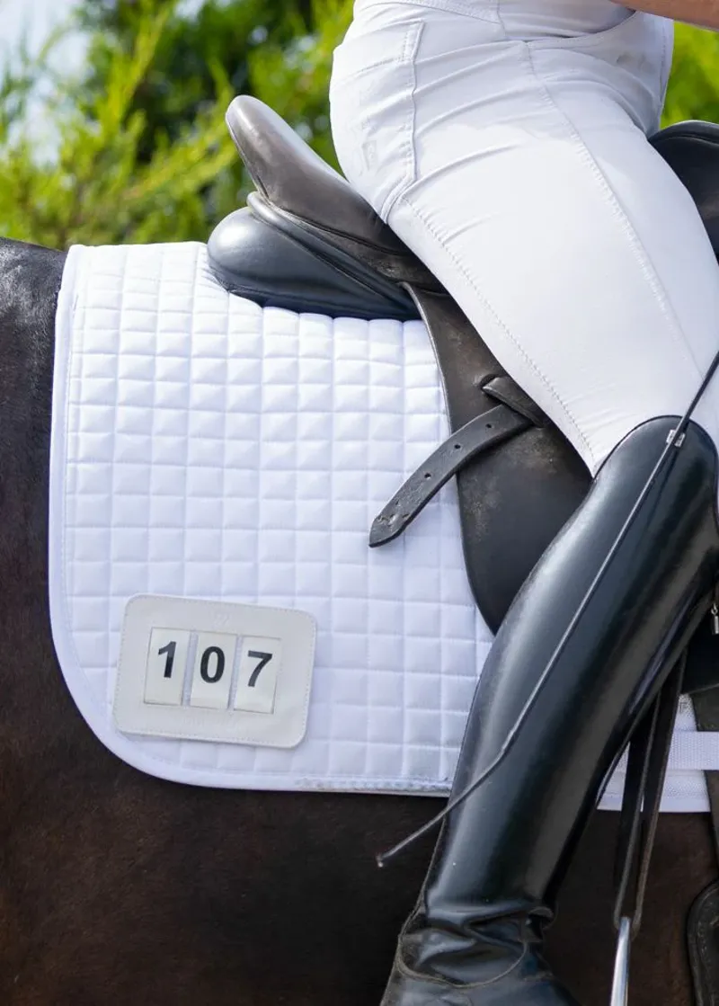 Woof Wear 3 Digit Dressage Number Holder - White -1