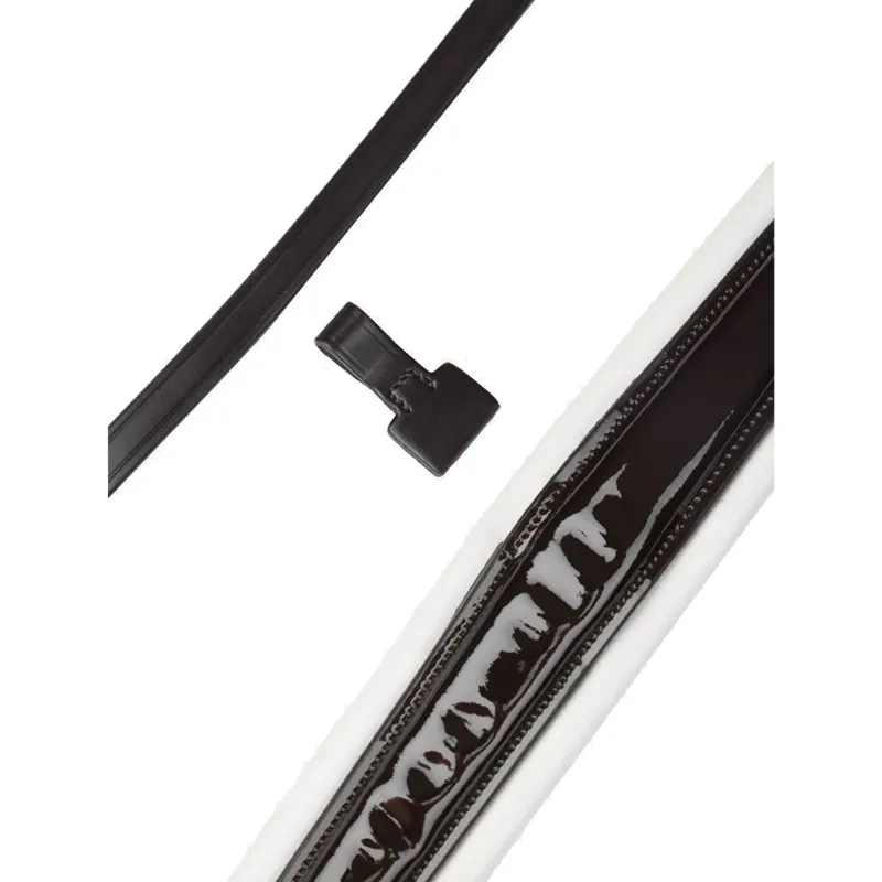 LeMieux Kudos Patent Dressage Bridle - Brown/White-1