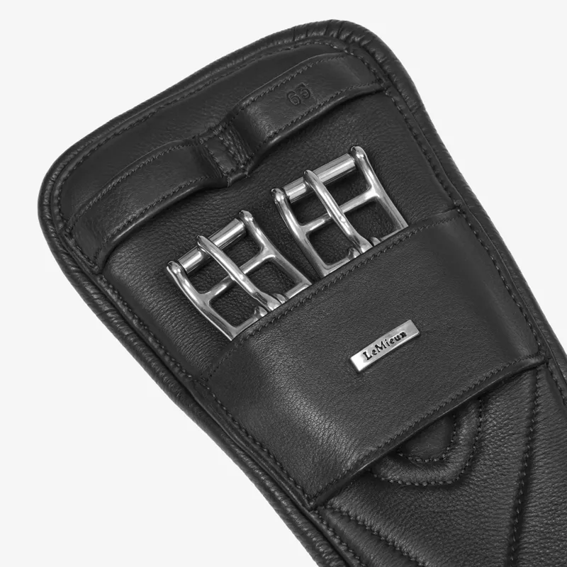 LeMieux Arika Contoured Dressage Girth - Black-2