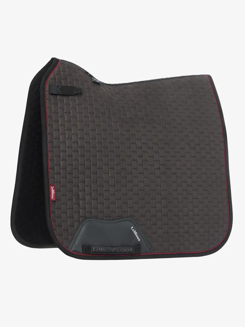 LeMieux Suede Dressage Square Saddle Pad - Cinder