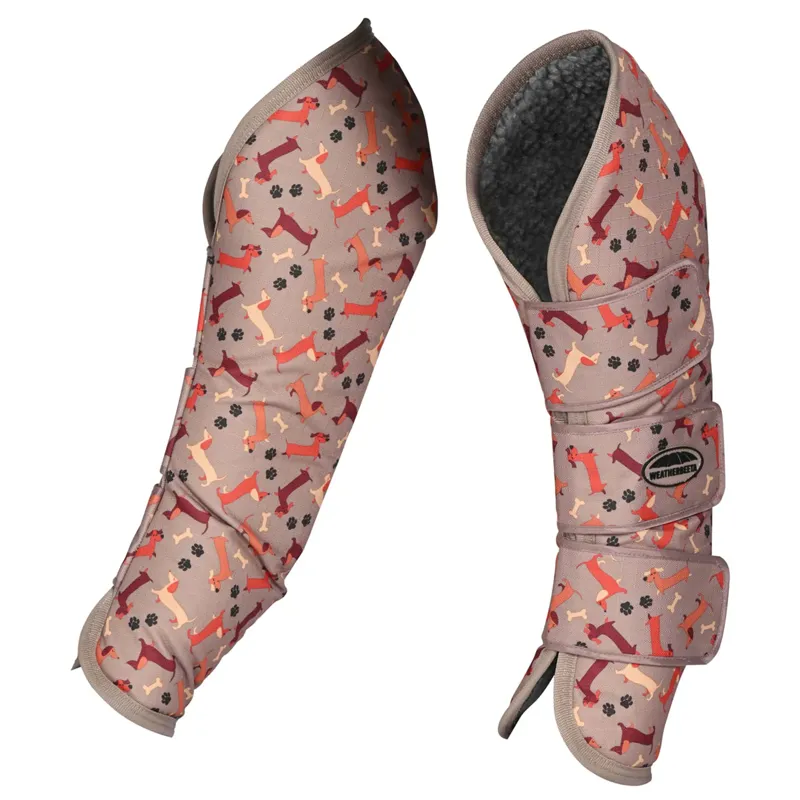 WeatherBeeta 1200D Wide Tab Long Travel Boots - Dachshund Print-3