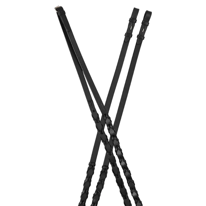 Dublin Laced Reins - Black