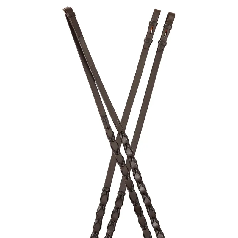 Dublin Laced Reins - Brown