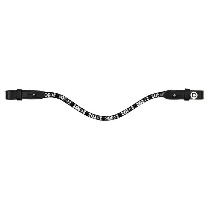 Dublin Ombre Diamante Browband - Black/Black