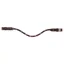 Dublin Ombre Diamante Browband - Burgundy/Brown