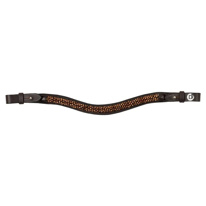 Dublin Rock Crystal Browband - Brown