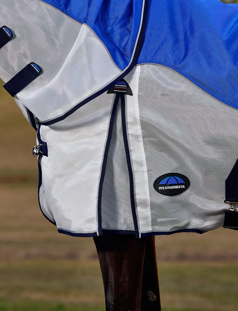 WeatherBeeta ComFiTec Duo Shield Detach-A-Neck Blue/Silver-1