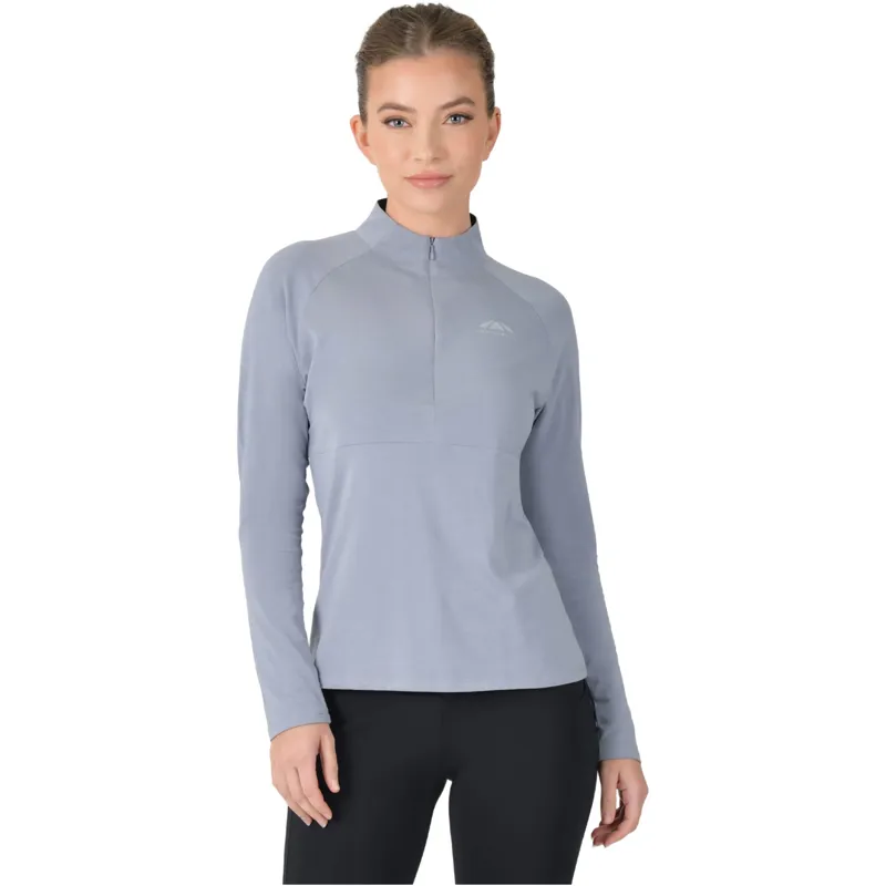 WeatherBeeta Ladies Bamboo Long Sleeve Performance Base Layer - Bluestone 