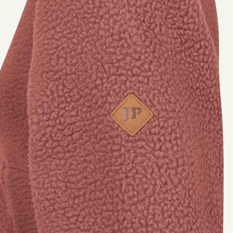 Jack Pyke Ladies Half Zip Sherpa Fleece Pullover - Burnt Copper-6
