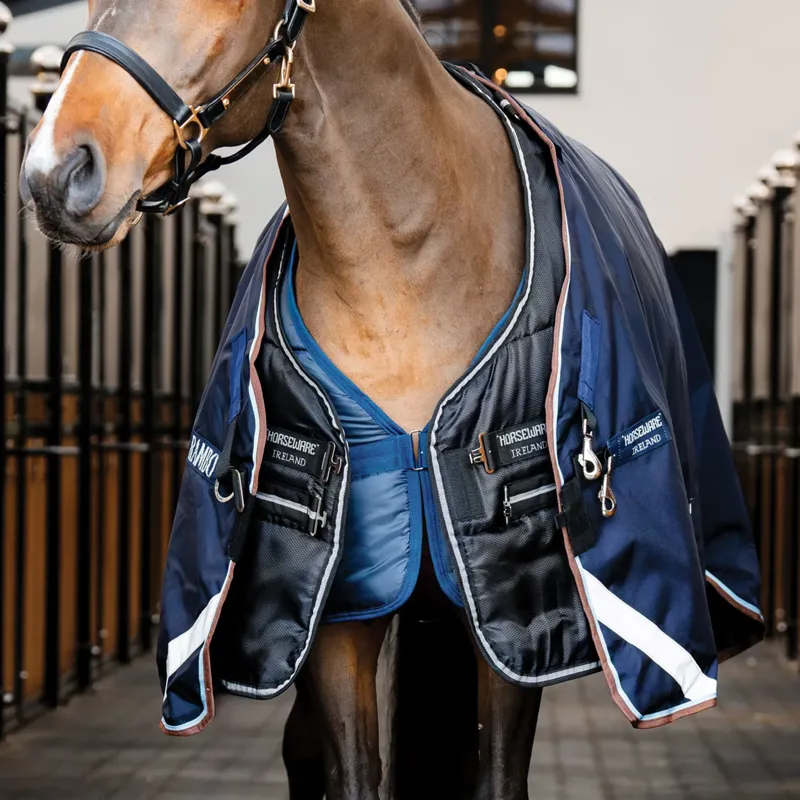 Horseware Easy-Layer Plus 200g Stable Rug - Black/Silver-2