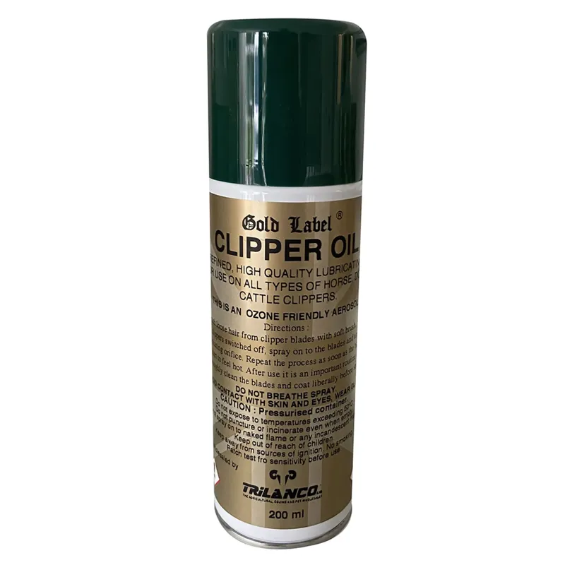 Gold Label Clipper Oil - 200 ml aerosol