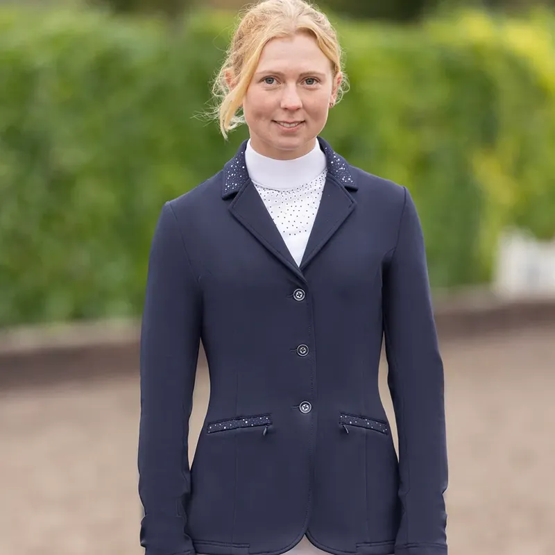 Hy Equestrian Roka Regal Ladies Show Jacket - Navy