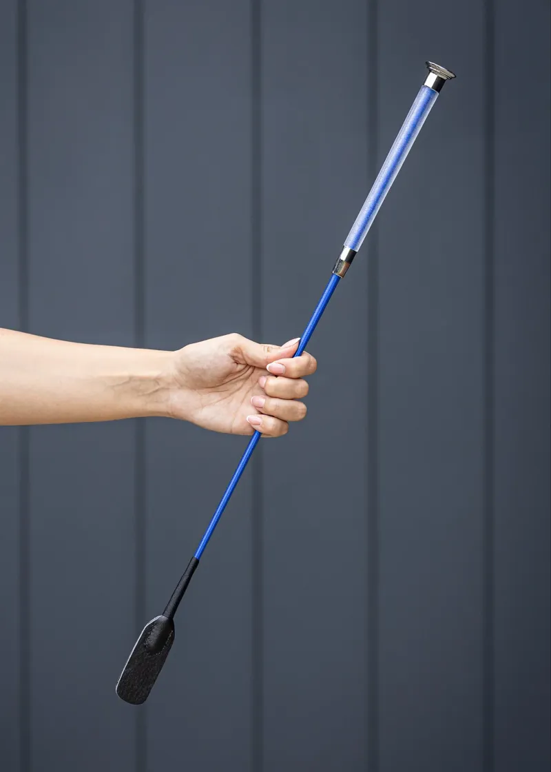 Woof Wear Gel Fusion Riding Whip - Electric Blue 60cm-1