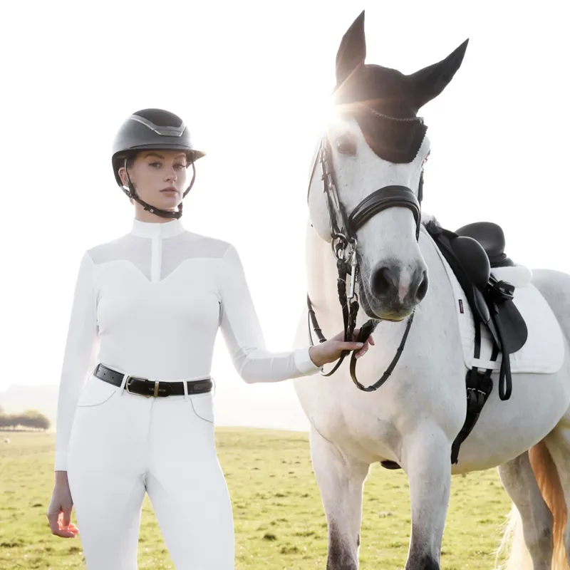 LeMieux Emily Long Sleeve Show Shirt - White-2