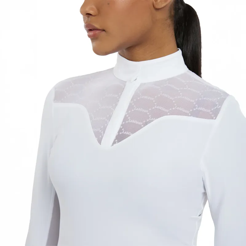 LeMieux Emily Long Sleeve Ladies Show Shirt - White-2