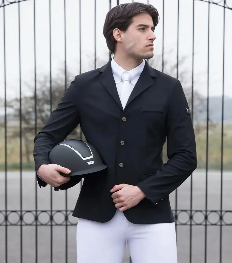 Premier Equine Enzo Men's Competition Jacket -  Black-5