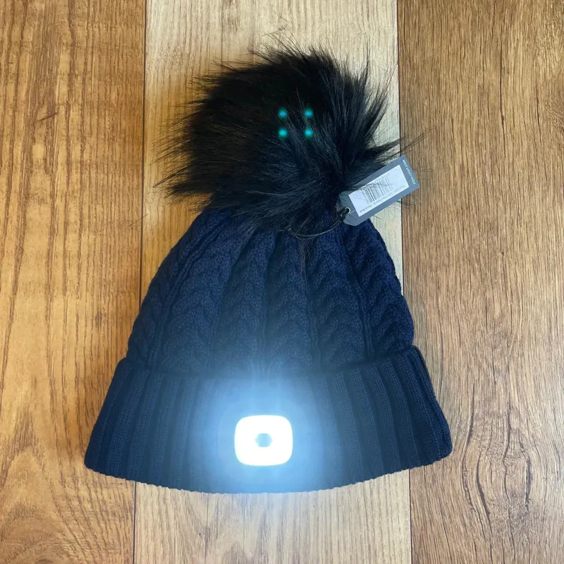 Equi Light Torch Pom Beanie Hat - Royal Blue-1
