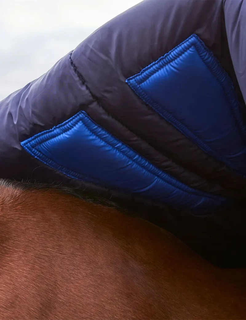 WeatherBeeta ComFiTec Plus Dynamic 220G Turnout High Neck Rug- Navy-2