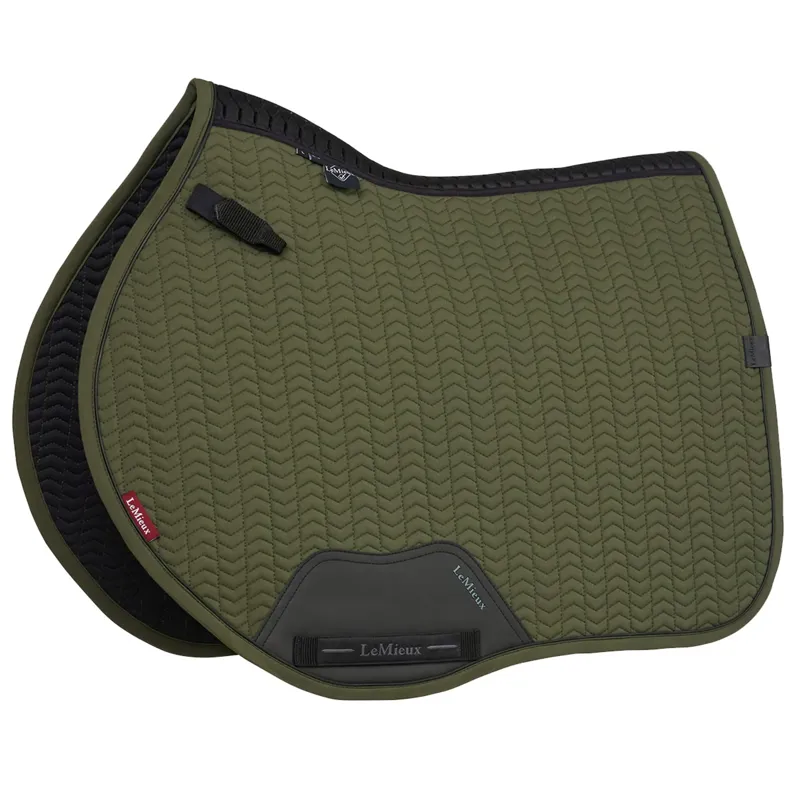 LeMieux Essence Eurojump Square Saddlecloth - Pine Green