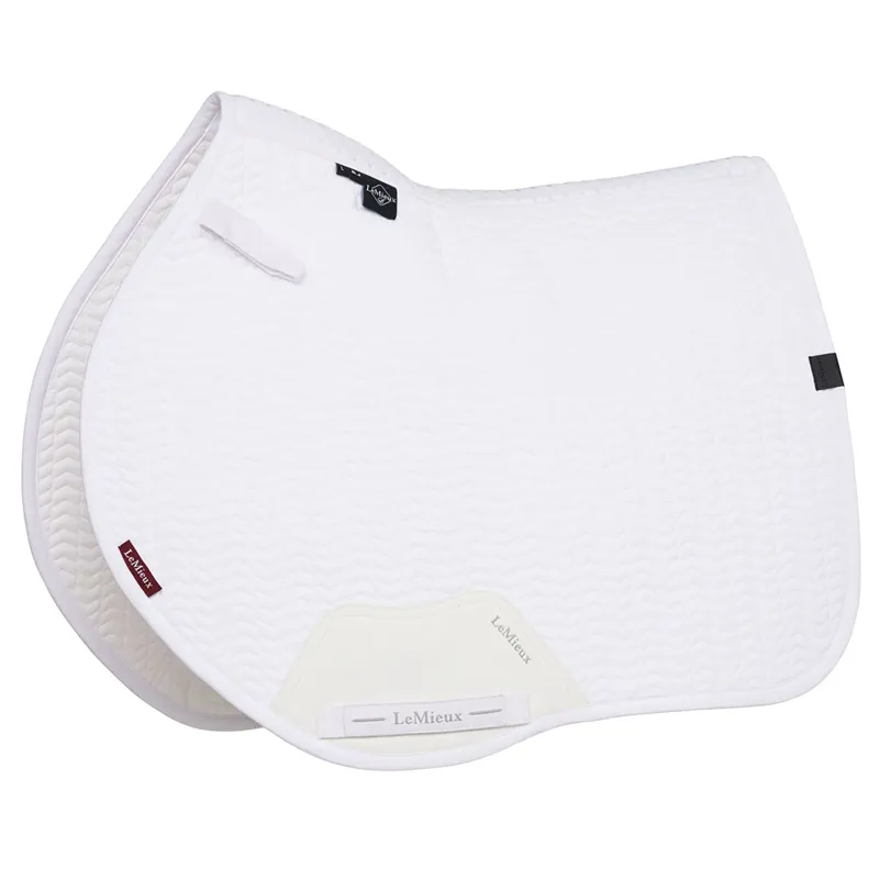 LeMieux Essence Eurojump Square Saddlecloth - White