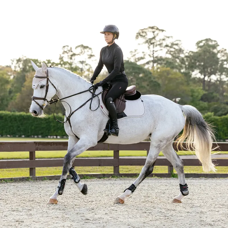 LeMieux Essence Dressage Square Saddlecloth - Stone-2