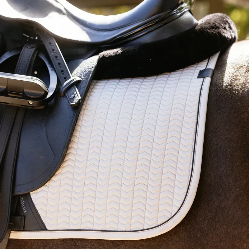 LeMieux Essence Dressage Square Saddlecloth - Stone-4