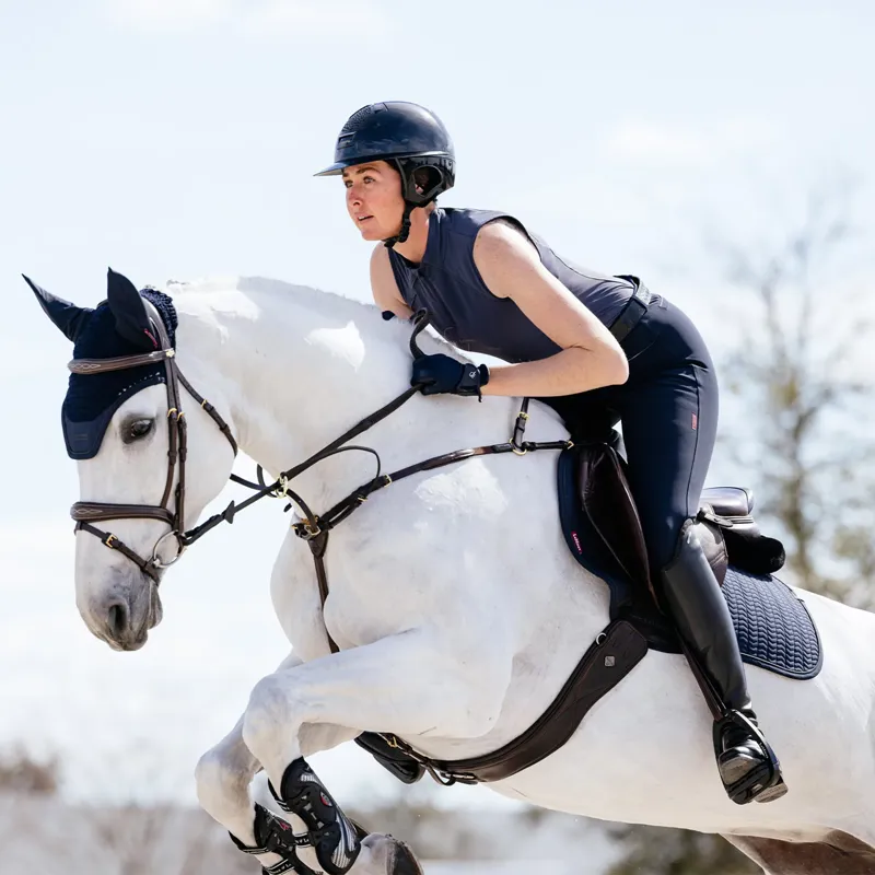 LeMieux Essence Eurojump Square Saddlecloth - Navy-2